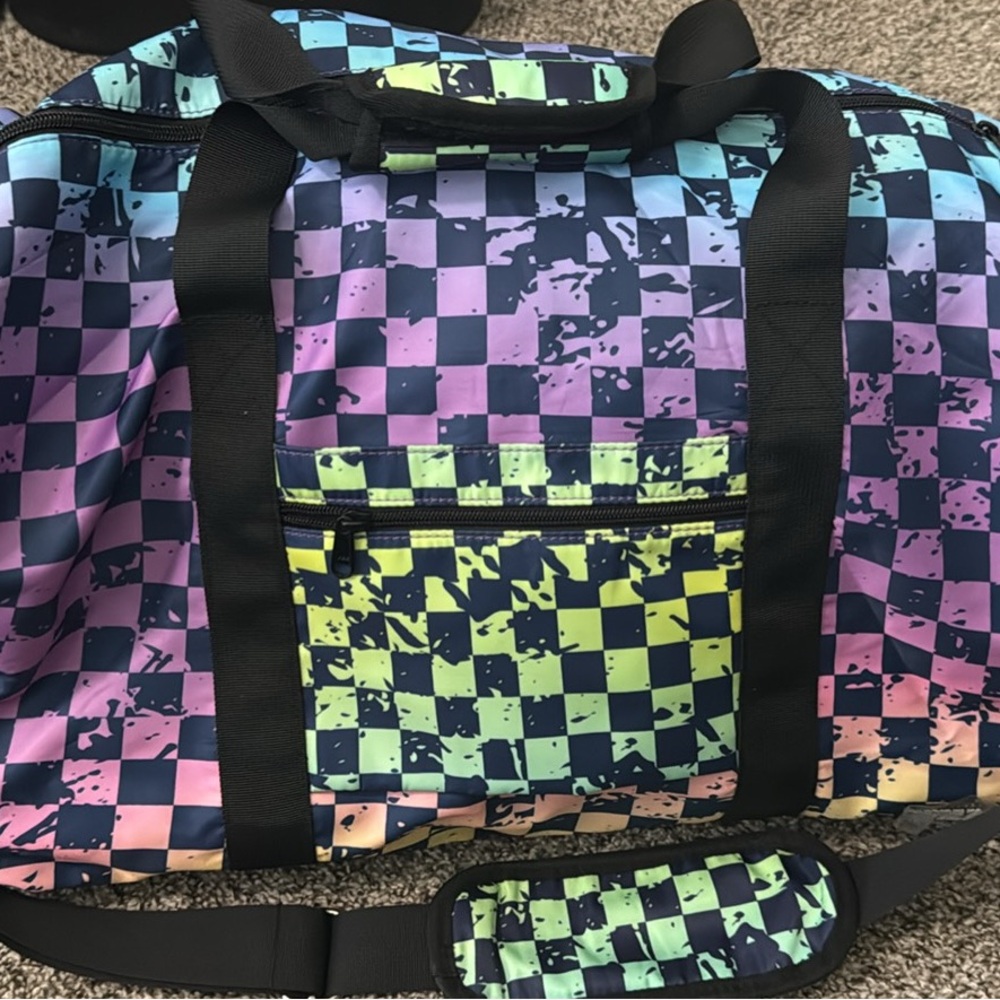 Strictly wild Checkered Duffel Bag